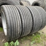  Zestaw opon do przyczep rolniczych KOŁA BEZDĘTKOWE DO PRZYCZEP ROLNICZYCH 295/55R22.5 HL 86CM WYSOKOŚĆ