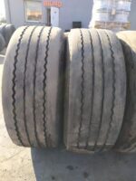 Zestaw opon do przyczep rolniczych KOŁA BEZDĘTKOWE PPRZYCZEPA HL 22.5 NA 8 OTWORÓW 11,75'