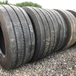  Opony używane do ciężarówki 385/55R22.5 BRIDGESTONE DURAVIS R-STEER 002 8-11mm