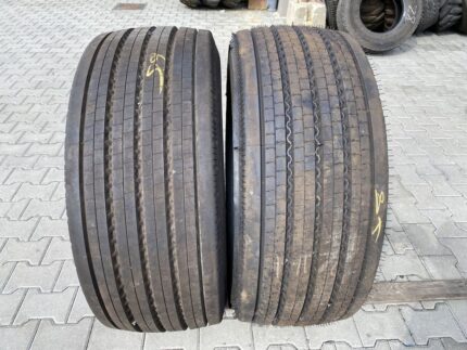 Opony używane do ciężarówki 385/55R22.5 BIEŻNIKOWANA TYP CONTINENTAL HTR1 / 100% BIEŻNIKA