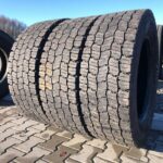  Opony używane do ciężarówki 295/60R22.5 BIEŻNIKOWANA BANDAG TYP KOSTKA / 10-13mm
