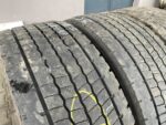 Opony używane do ciężarówki 295/60R22.5 HANKOOK DL10+ E-CUBE MAX / 9-10mm