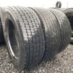  Opony używane do ciężarówki 295/60R22.5 BIEŻNIKOWANA TYP KOSTKA / 10-11mm