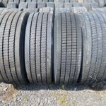  Opony używane do ciężarówki 295/60R22.5 BIEŻNIKOWANA TYP MICHELIN XZU3 / 17-19mm
