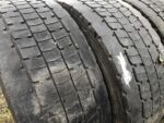 Opony używane do ciężarówki 315/60R22.5 DUNLOP SP444 / 7-9mm