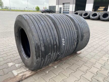 Opony używane do ciężarówki 435/50R19.5 BIEŻNIKOWANE NACZEPA MEGA / 7-9mm