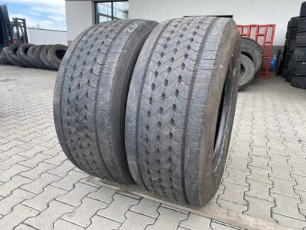 Opony ciężarowe używana 385/55R22.5 GOODYEAR KMAX S GEN-2 / 10-12mm