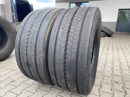  Opony ciężarowe używana 385/55R22.5 BRIDGESTONE DURAVIS R-STEER 002 / 10-12mm