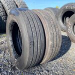  Opony ciężarowe używana 215/75R17.5 BRIDGESTONE R-STEER 002 / 7-8mm