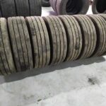  Opony ciężarowe używana 235/75R17.5 GOODYEAR KMAX T / POGŁĘBIANE