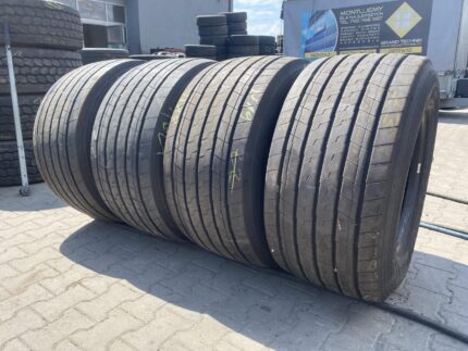  Opona ciężarowa używana 435/50R19.5 GOODYEAR KMAX T GEN-2 / 12mm
