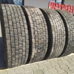  Używane opony ciężarowe 315/80R22.5 BIEŻNIKOWANA TYP KOSTKA / 13mm
