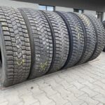  Używane opony ciężarowe 315/80R22.5 BIEŻNIKOWANA TYP KOSTKA BANDAG BDR-ASD