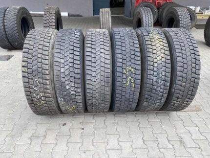 Używane opony ciężarowe 315/80R22.5 BIEŻNIKOWANA TYP KOSTKA BANDAG BDR-ASD