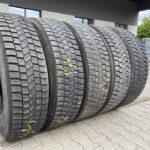  Używane opony ciężarowe 315/80R22.5 BIEŻNIKOWANA TYP KOSTKA BANDAG BDR-ASD