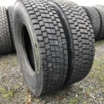  Używane opony ciężarowe 315/80R22.5 BIEŻNIKOWANA TYP BRIDGESTONE R-DRIVE 001 PLUS / 17-18mm