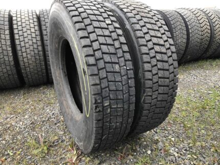 Używane opony ciężarowe 315/80R22.5 BIEŻNIKOWANA TYP BRIDGESTONE R-DRIVE 001 PLUS / 17-18mm