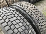 Używane opony ciężarowe 315/80R22.5 BIEŻNIKOWANA TYP BRIDGESTONE R-DRIVE 001 PLUS / 17-18mm