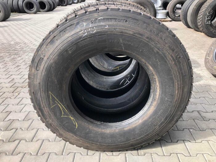 Używane opony ciężarowe 315/80R22.5 BIEŻNIKOWANA  REIFEN GUNTHER TYP MICHELIN XZY3 / 100% BIEŻNIKA