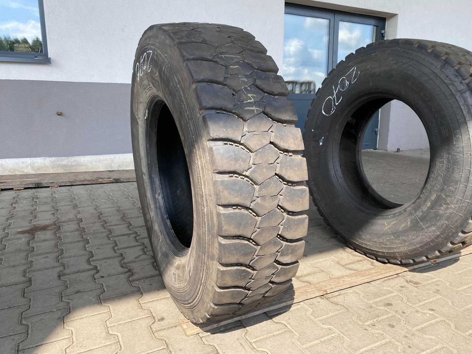 Opona używana ciężarowa naczepowa mega 445/45R19.5 HANKOOK E-CUBE BLUE TL20 / 9-10mm Opona ciężarowa 315/80R22.5 WESTLAKE WDM2