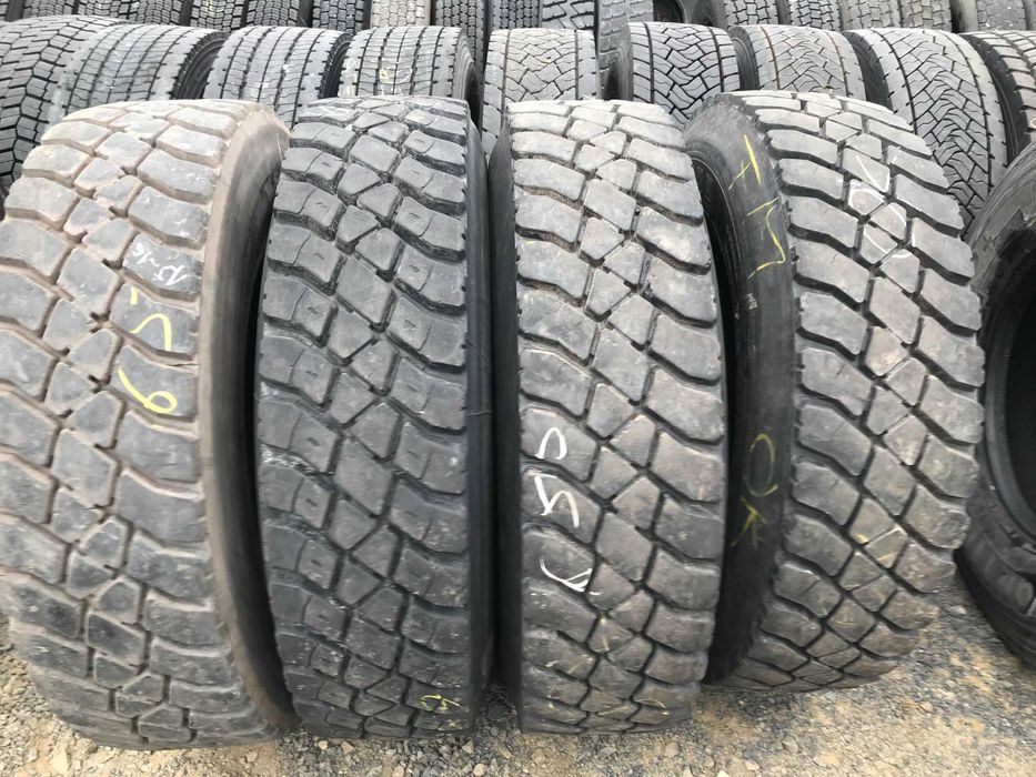 Opony używane ciężarowe naczepowe 385/65R22.5 BRIDGESTONE R179 AS / 11-14mm Opony ciężarowe 315/80R22.5 BIEŻNIKOWANA TYP NAPĘD BUDOWLANY / 15-18mm