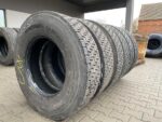 Używane opony do ciężarówek 295/80R22.5 BIEŻNIKOWANE TYP KOSTKA / 11-13mm