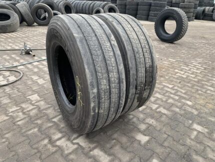 Opony używane ciężarowe przednie 385/65R22.5 BRIDGESTONE ECOPIA H-STEER 002 / 9-11mm