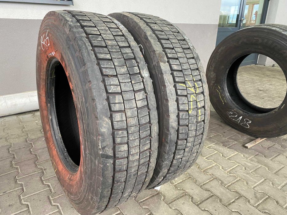 Używane opony do ciężarówek 295/80R22.5 DUNLOP SP444 / 10-14mm Używane opony do ciężarówek 295/80R22.5 DUNLOP SP444 / 10-14mm