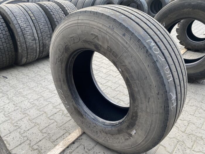 Opona używana ciężarowa naczepowa 385/65R22.5 ROADX DX670 / 12mm