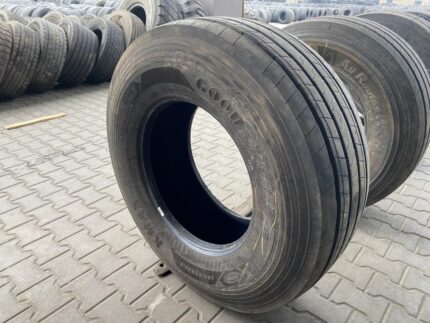Opona używana ciężarowa naczepowa 385/65R22.5 GOODYEAR KMAX T GEN-2 / 17mm