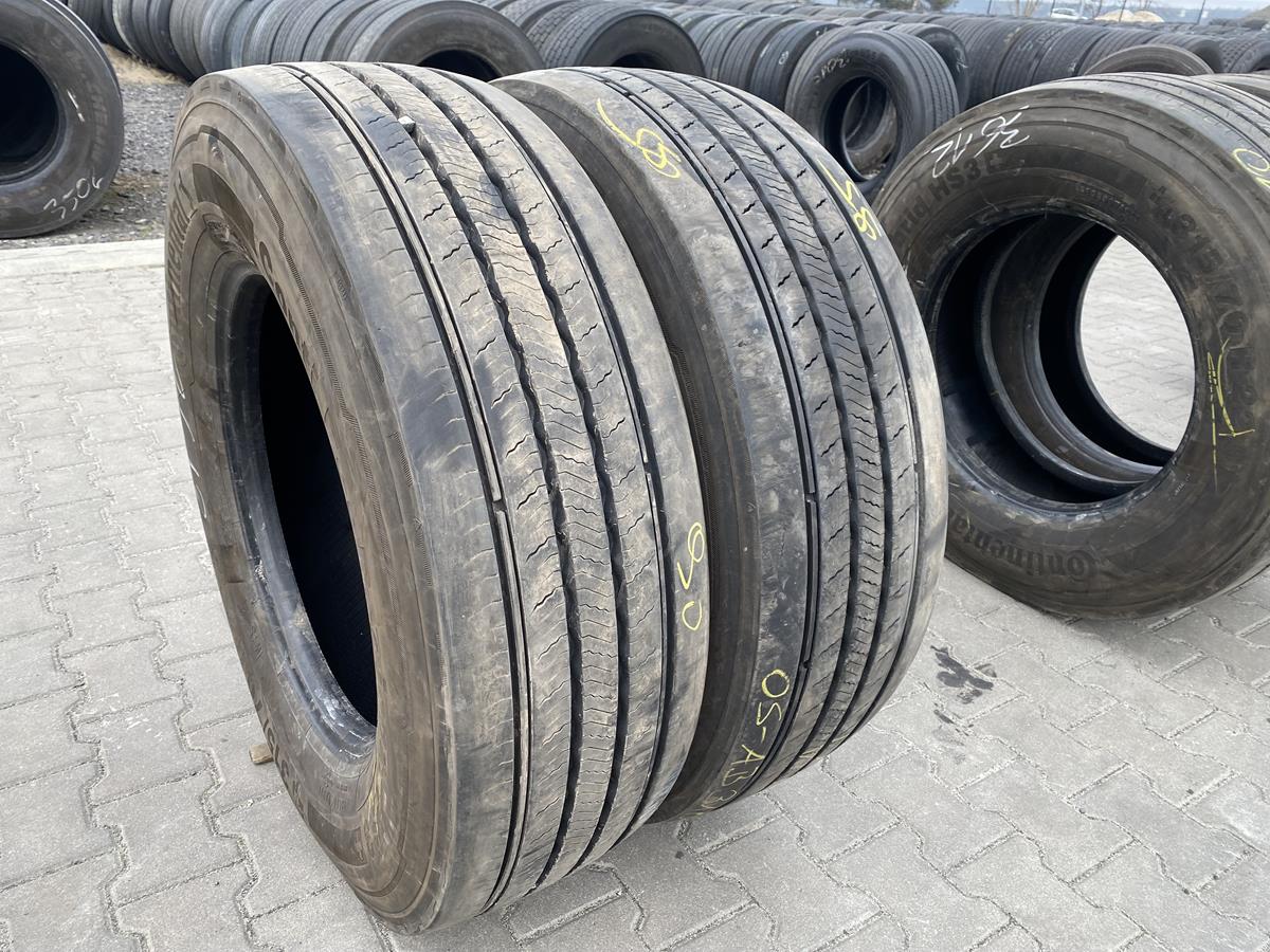 Opona używana ciężarowa napędowa mega 295/55R22.5 HANKOOK DL10+ E-CUBE MAX / 13-14mm Opony ciężarowe używane prowadzące 315/70R22.5 CONTINENTAL CONTI ECOREGIONAL HS3+ / 11-13mm