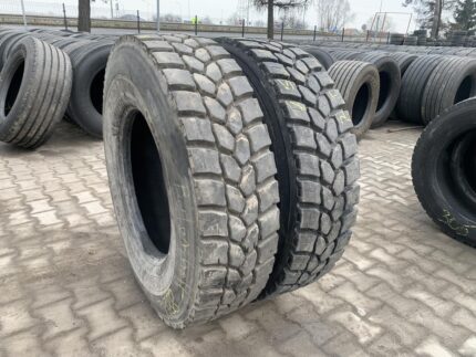  Opony używane ciężarowe napęd budowlany 315/80R22.5 BIEŻNIKOWANA TYP MICHELIN XDY3 / 17-19mm