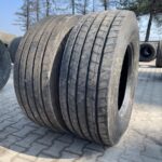  Opony używane ciężarowe naczepowe 385/65R22.5 GOODYEAR KMAX T GEN-2  / 14-17mm