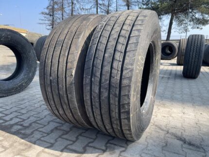  Opony używane ciężarowe naczepowe 385/65R22.5 GOODYEAR KMAX T GEN-2  / 14-17mm