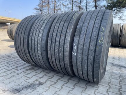  Opony używane ciężarowe naczepowe 385/65R22.5 GOODYEAR KMAX T GEN-2  / 14-17mm