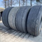  Opony używane ciężarowe naczepowe 385/65R22.5 BRIDGESTONE DURAVIS R-TRAILER 002 / 12-14mm