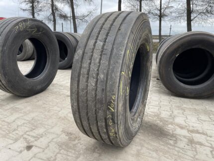  Opona używana ciężarowa naczepowa 385/65R22.5 BARUM BT200 ROAD / 14-15mm