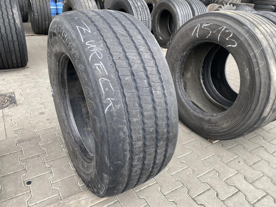 Opony używane ciężarowe naczepowe 235/75R17.5 ATHOS HG2159 / 11-13mm Opona ciężarowa używana prowadząca 385/55R22.5 BFGOODRICH ROUTE CONTROL S / 8mm