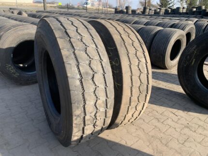  Opony używane ciężarowe naczepa budowlana 385/65R22.5 PIRELLI G02 PRO MULTIAXLE / 10-13mm