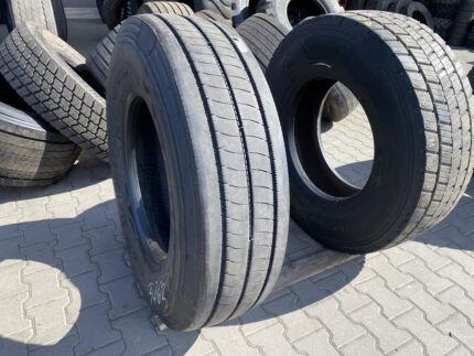  Opona używana ciężarowa prowadząca 315/80R22.5 BRIDGESTONE ECOPIA H-STEER 002 / 9mm