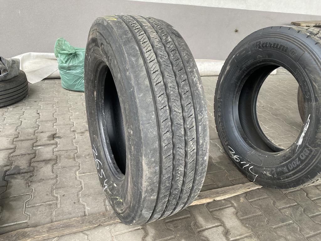 Opona ciężarowa używana naczepowa 385/65R22.5 SAVA CARGO 5 / 9-11mm Opona ciężarowa używana prowadząca 315/70R22.5 CONTINENTAL CONTI HYBRID HS3 / 12-13mm