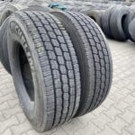  Opony ciężarowe używane prowadzące 315/80R22.5 MICHELIN XFN2+ / 12-14mm