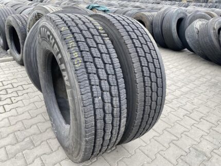  Opony ciężarowe używane prowadzące 315/80R22.5 MICHELIN XFN2+ / 12-14mm