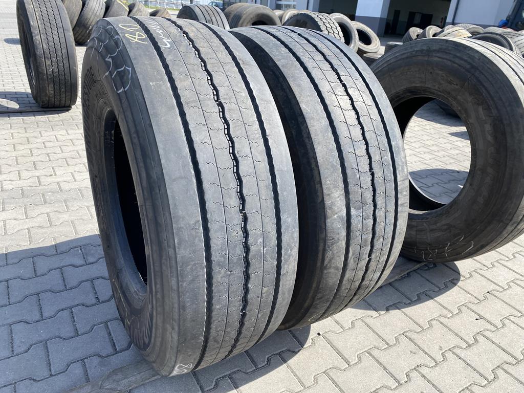 Opona ciężarowa używana prowadząca 385/65R22.5 BRIDGESTONE DURAVIS R-STEER 002 / 10-11mm Opona ciężarowa używana prowadząca 385/65R22.5 BRIDGESTONE DURAVIS R-STEER 002 / 10-11mm