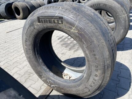 Opona ciężarowa używana przednia 385/55R22.5 PIRELLI H02 PROFUEL STEER / 10mm
