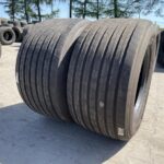  Opony używane ciężarowe do naczepy mega 445/45R19.5 GOODYEAR KMAX T GEN-2 / 11-12mm