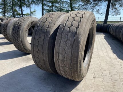  Opony używane ciężarowe naczepa budowlana 385/65R22.5 PIRELLI G02 PRO MULTIAXLE / 10-11mm