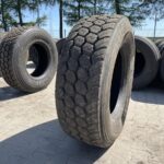  Opona używana ciężarowa naczepa budowlana 385/65R22.5 BIEŻNIKOWANA TYP BRIDGESTONE M-TRAILER 001 / 14mm