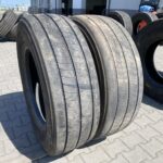  Opony ciężarowe używane prowadzące 315/70R22.5 BRIDGESTONE ECOPIA H-STEER 002 / 7-8mm