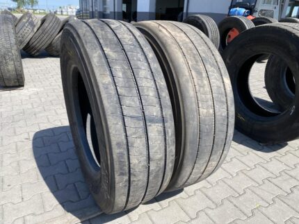  Opony ciężarowe używane prowadzące 315/70R22.5 BRIDGESTONE ECOPIA H-STEER 002 / 7-8mm